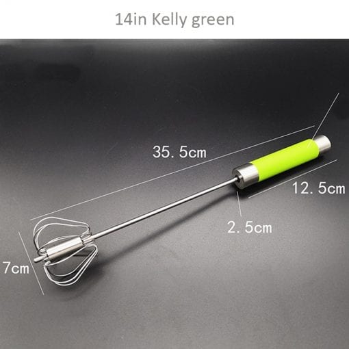 Semi-automatic Egg Beater 304 Stainless Steel Egg Whisk Manual Hand Mixer Self Turning Egg Stirrer Kitchen Accessories Egg Tools