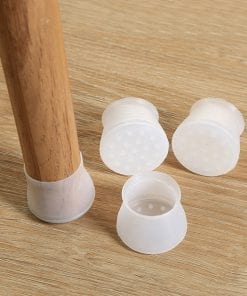 4pcs square silicone chair leg caps Non-slip Table Foot dust Cover Socks Floor Protector pads pipe plugs furniture leveling feet