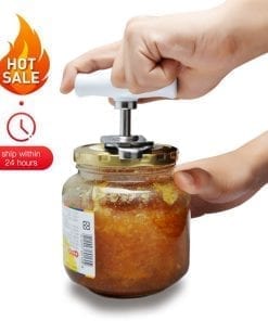 Manual Stainless Steel Easy Can Jar Opener Adjustable 1-4 Inches Cap Lid Openers Tool Kitchen Gadgets
