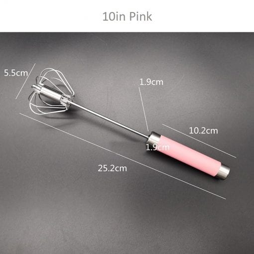 Semi-automatic Egg Beater 304 Stainless Steel Egg Whisk Manual Hand Mixer Self Turning Egg Stirrer Kitchen Accessories Egg Tools