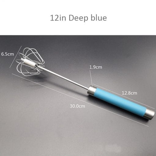 Semi-automatic Egg Beater 304 Stainless Steel Egg Whisk Manual Hand Mixer Self Turning Egg Stirrer Kitchen Accessories Egg Tools