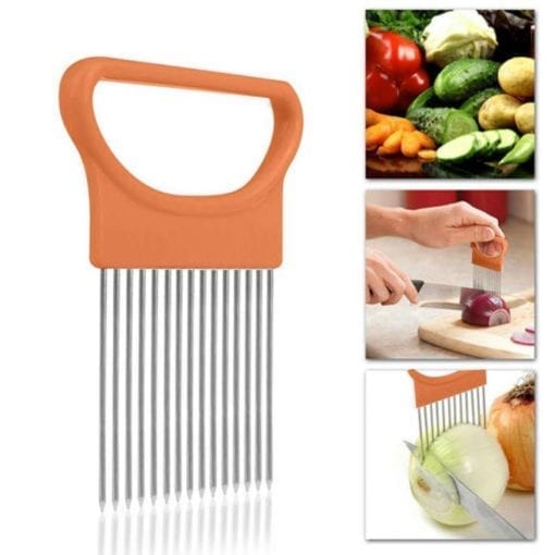 2019 New Kitchen Gadgets Onion Slicer Tomato Vegetables Safe Fork vegetables Slicing Cutting Tools