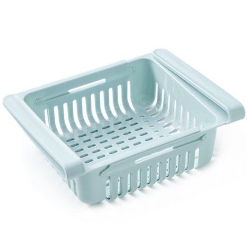 Kitchen Adjustable Stretchable Refrigerator Organizer Drawer Basket Fridge Pull-out Drawers Spacer Layer Storage Rack