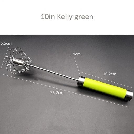 Semi-automatic Egg Beater 304 Stainless Steel Egg Whisk Manual Hand Mixer Self Turning Egg Stirrer Kitchen Accessories Egg Tools